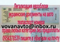 Автодокументы техпаспорт номера, водительские права купить... Объявления Bazarok.ua