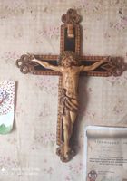 Продам крест дерево резной с Иисусом... Оголошення Bazarok.ua