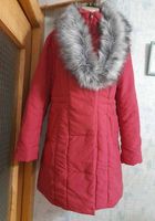 Жіноче тепле пальто з капюшоном та з'ємним хутром (штучне)... Оголошення Bazarok.ua