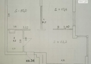 Квартира 2-кімн. продаж Киев &ndash; 29 м&sup2;... Оголошення Bazarok.ua