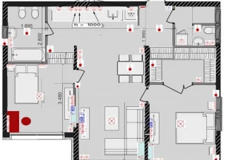 Квартира 3-кімн. продаж Киев, Голосеевский &ndash; 74 м&sup2;... Объявления Bazarok.ua