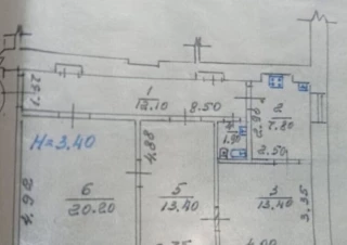 Квартира 3-кімн. продаж Харьков, Холодногорский &ndash; 68 м&sup2;... Оголошення Bazarok.ua