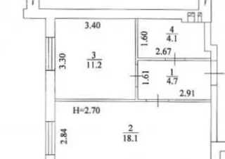 Квартира 1-кімн. продаж Харьков, Индустриальный &ndash; 38 м&sup2;... Оголошення Bazarok.ua
