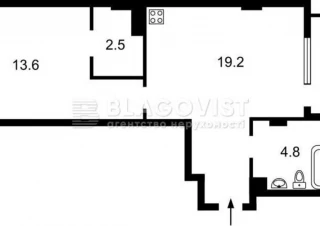 Квартира 1-кімн. продаж Киев, Голосеевский &ndash; 43 м&sup2;... Оголошення Bazarok.ua