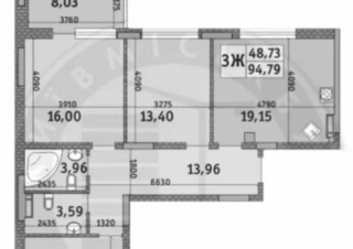Квартира 3-кімн. продаж Киев, Оболонский &ndash; 96 м&sup2;... Оголошення Bazarok.ua