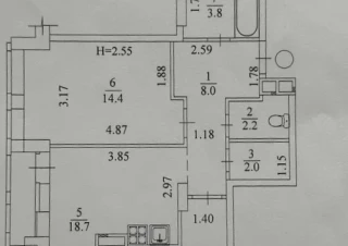 Квартира 2-кімн. продаж Харьков, Салтовский (Московский) &ndash; 61 м&sup2;... Оголошення Bazarok.ua