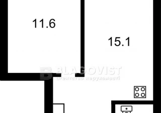 Квартира 1-кімн. продаж Киев, Подольский &ndash; 36 м&sup2;... Оголошення Bazarok.ua